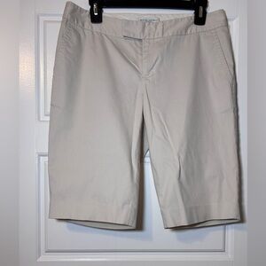 Banana Republic Cream Ryan Fit Bermuda Shorts